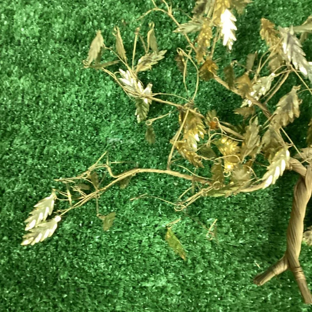 2 Vintage Gold Leaf Tree Wall Decor
